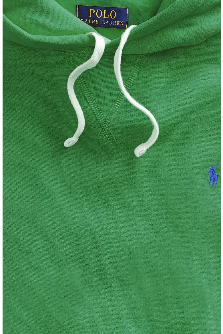 Men's Fleece Hoodie, Alternate, color, BILL GREEN