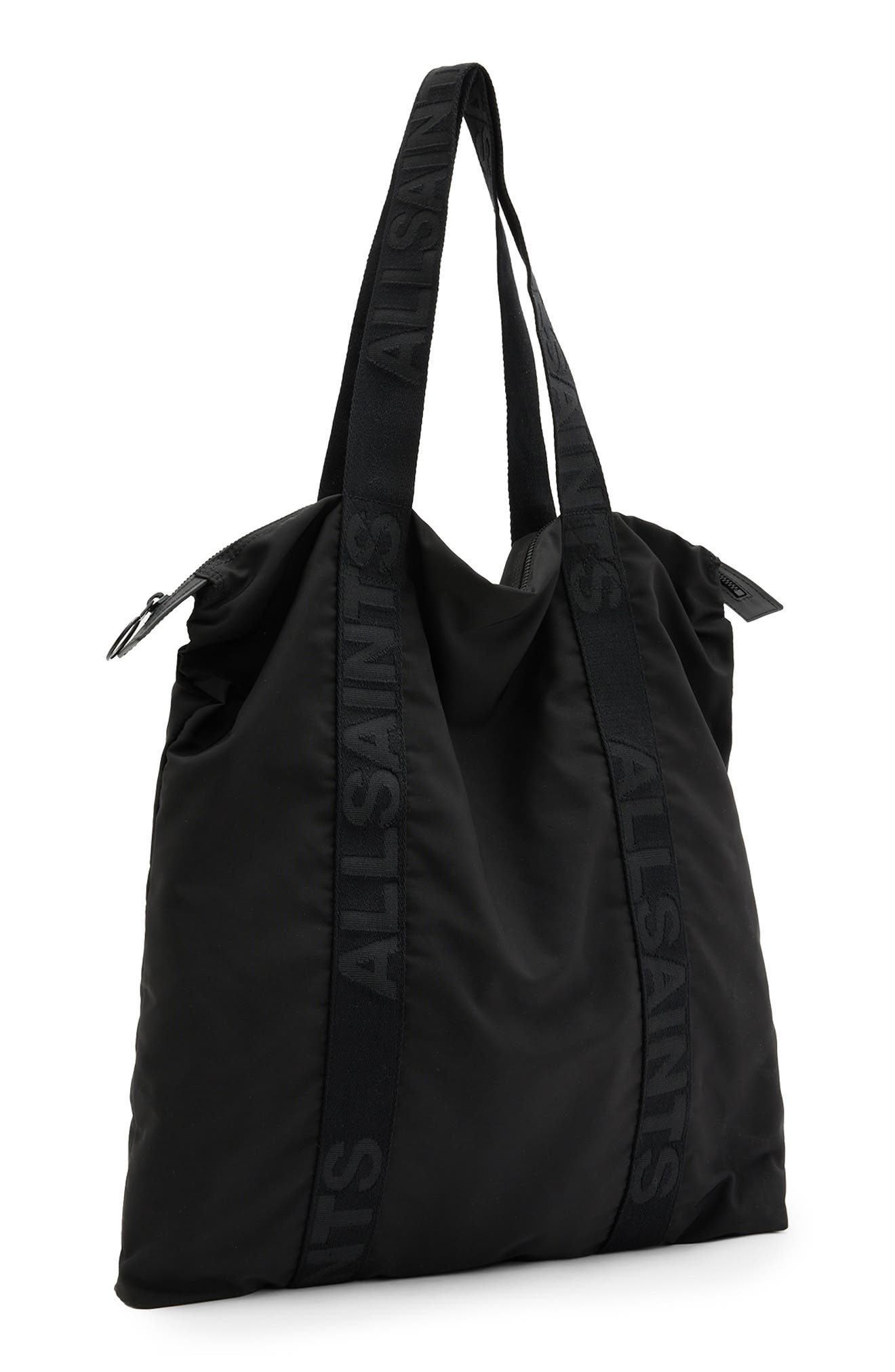 AllSaints Afan Recycled Nylon Tote Bag, Alternate, color, 