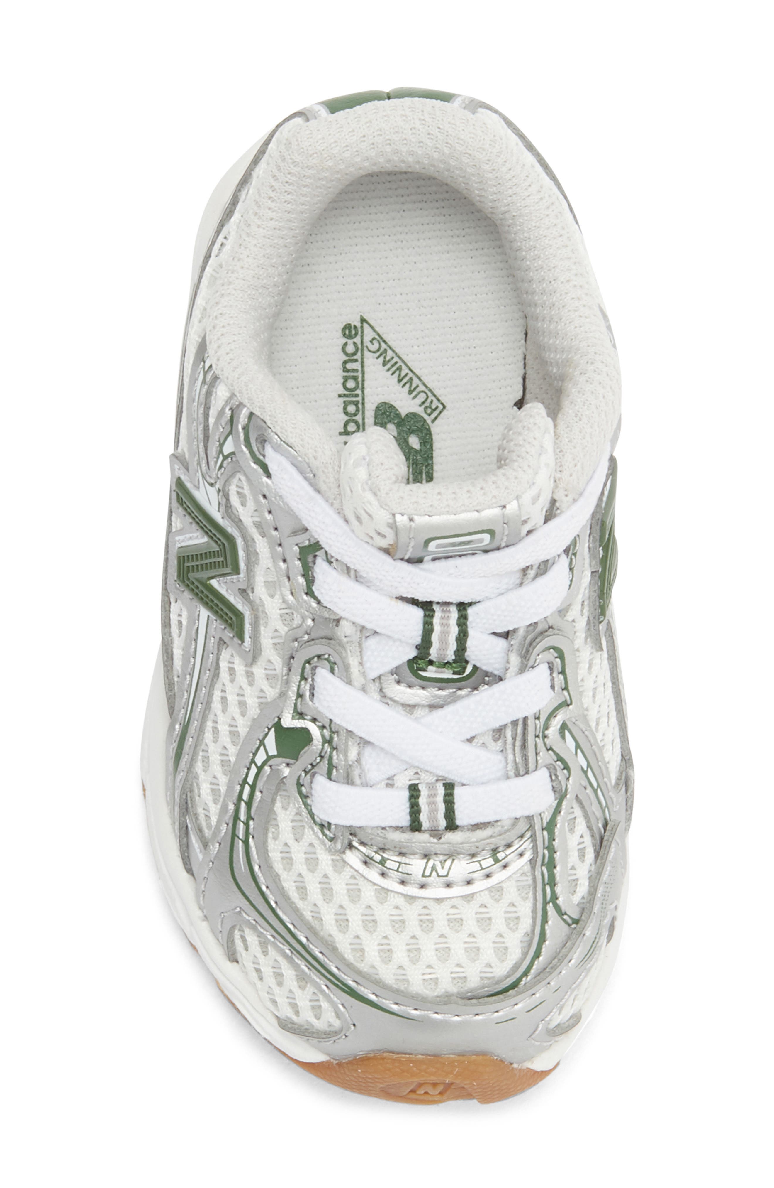 New Balance Kids' 740 Sneaker, Alternate, color, Silver/ Dark Alpine Green