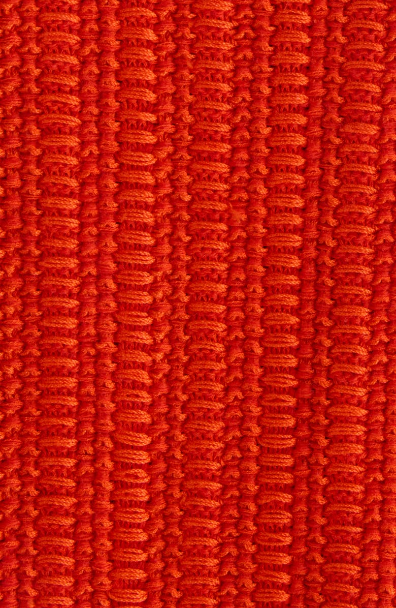 Givenchy Rib Polo Sweater Minidress, Alternate, color, Orange