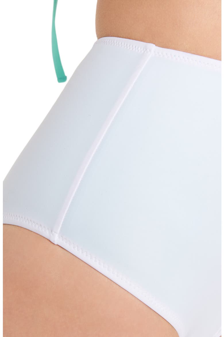 The Reversible High Waist Bottom, Alternate, color, White/Mint