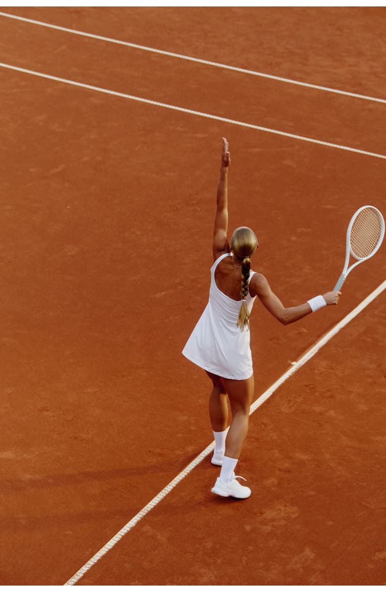 H&M Tennis Dress With Softmove, Alternate, color, White