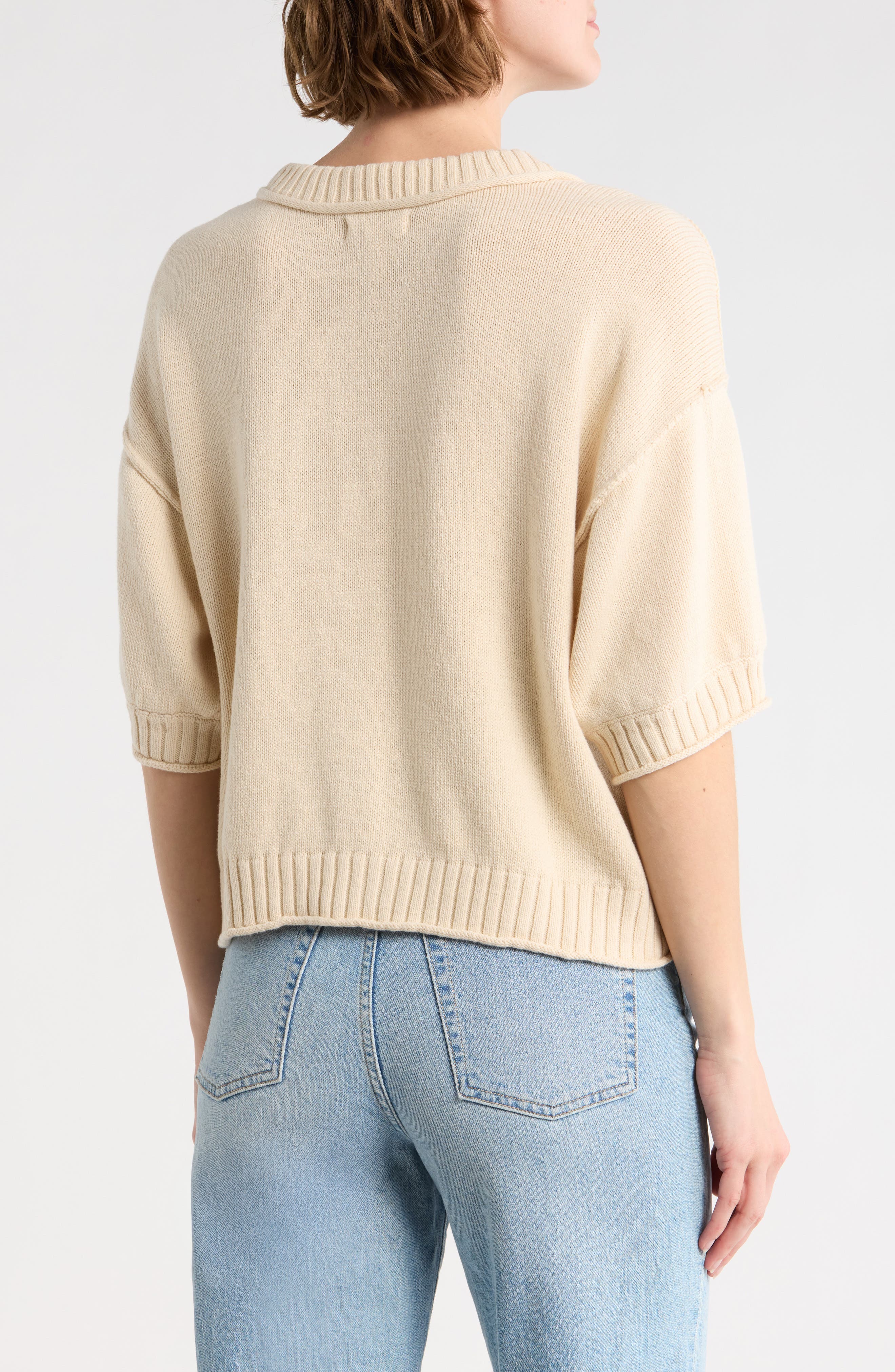 Short Sleeve Button Front Cardigan - image 4