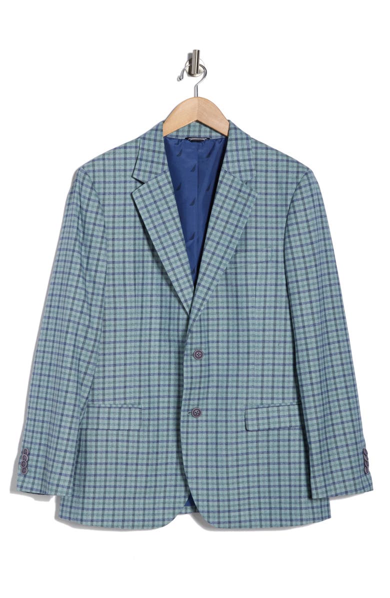 Nautica Stretch Sport Coat, Alternate, color, Blue Check