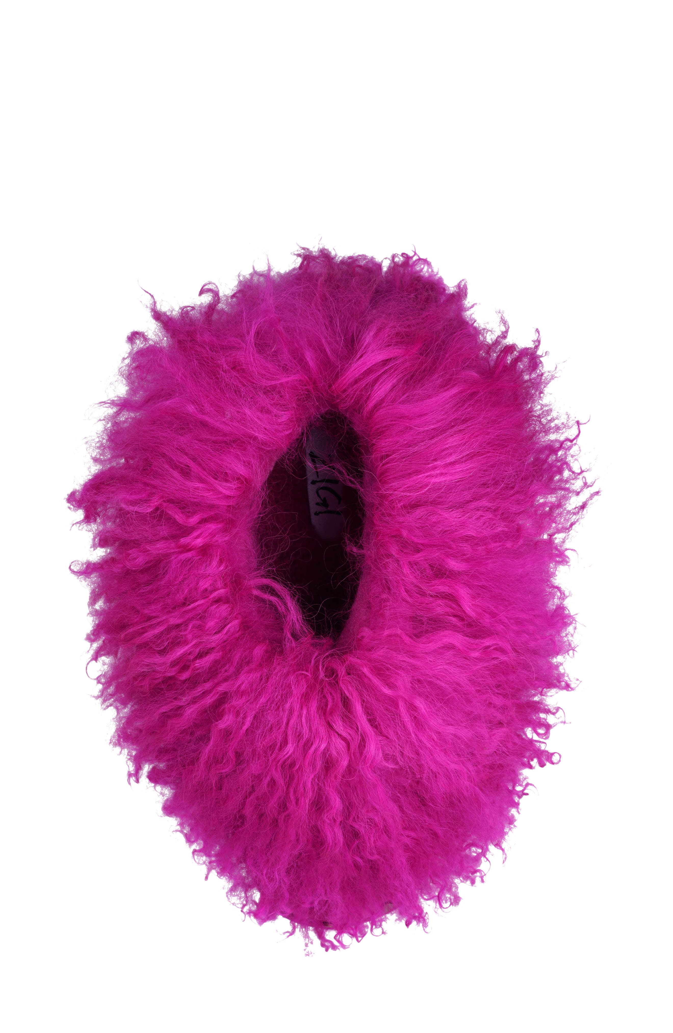 Alleja Genuine Shearling Platform Bootie, Alternate, color, FUCHSIA
