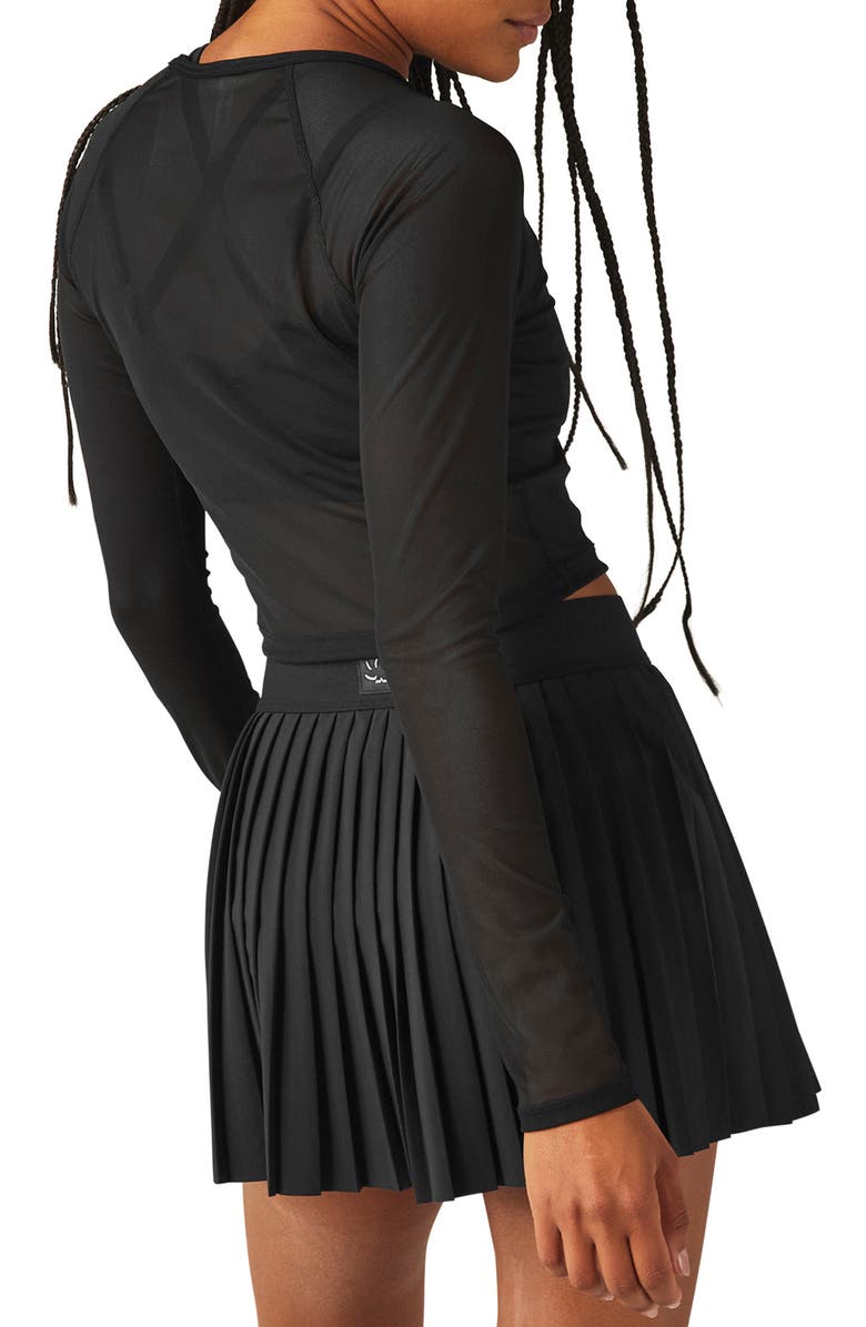 Beyond Yoga Show Off Sheer Mesh Crop Top, Alternate, color, 