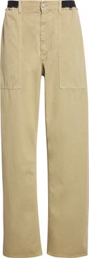 MM6 Maison Margiela Wide Leg Cotton Pants