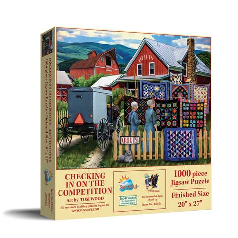 Checking in on the Competition 1000 piece Jigsaw Puzzle for Adults