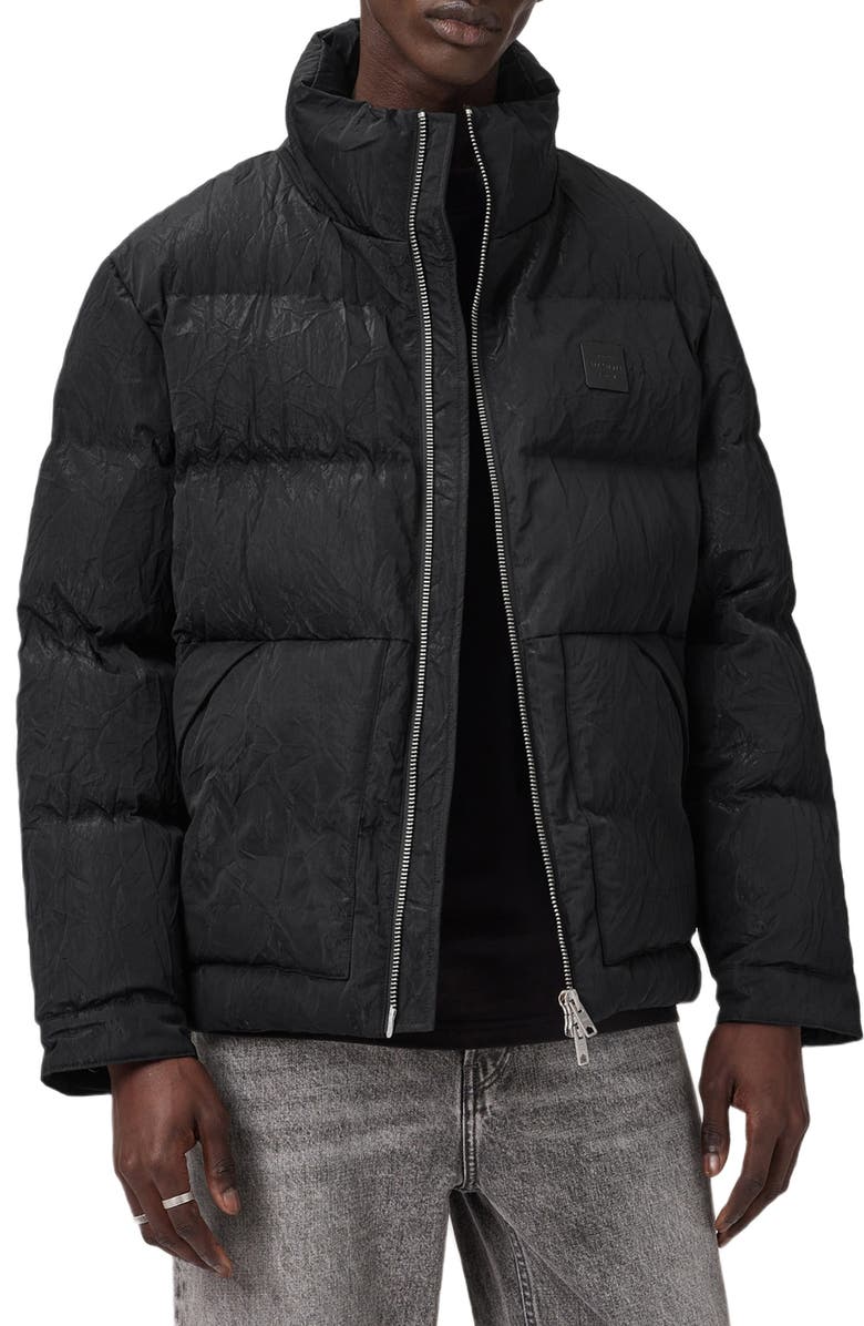 AllSaints Pulse Channel Quilted Jacket, Alternate, color, Black