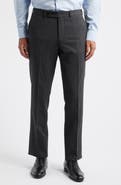 Jack Victor Patrick Flat Front Stretch Wool Dress Pants