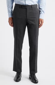 Jack Victor Patrick Flat Front Stretch Wool Dress Pants