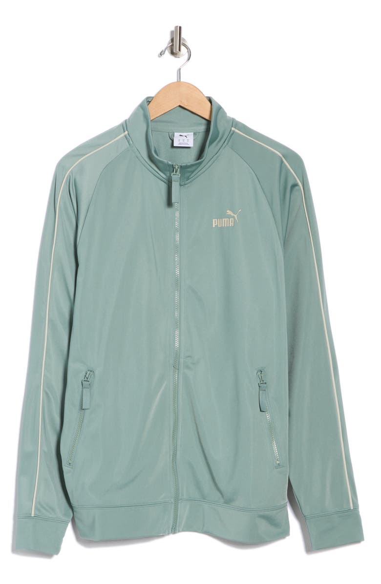 PUMA Essential Piped Tricot Full Zip Track Jacket, Alternate, color,