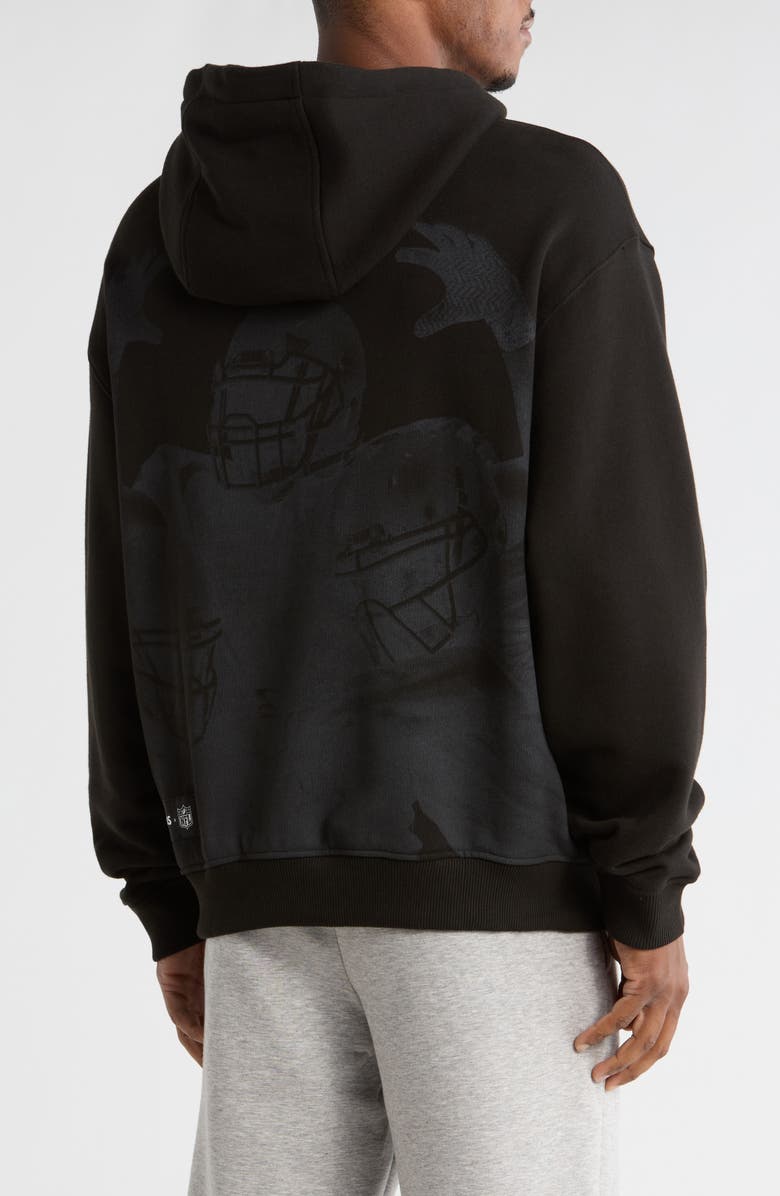 BOSS NFL Raiders Patch Hoodie, Alternate, color, 