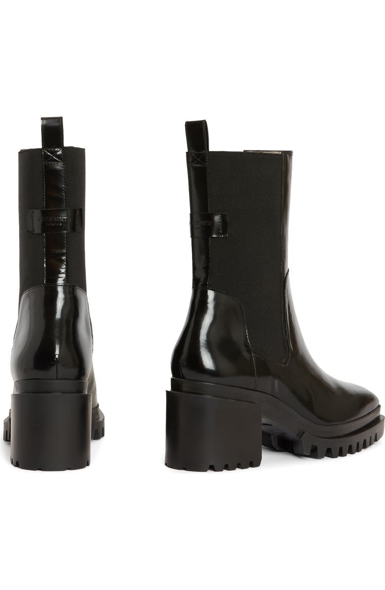 AllSaints Skarlet Block Heel Chelsea Boot, Alternate, color,