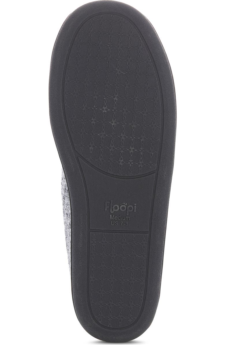 FLOOPI Chloe Quilt Fleece Slipper, Alternate, color, Black