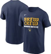 Nike Men's Nike Navy Milwaukee Brewers City Connect Handwriting Club T-Shirt