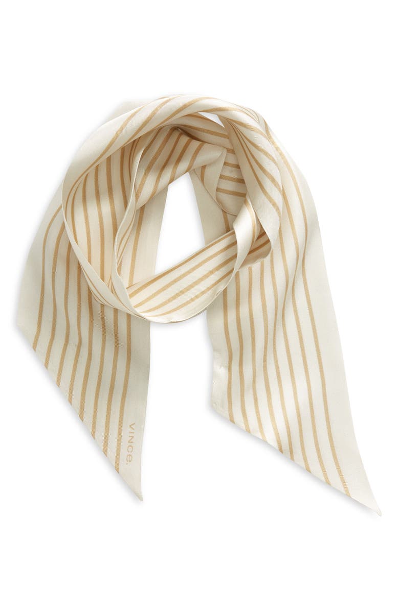 Vince Stripe Silk Ribbon Scarf, Main, color,