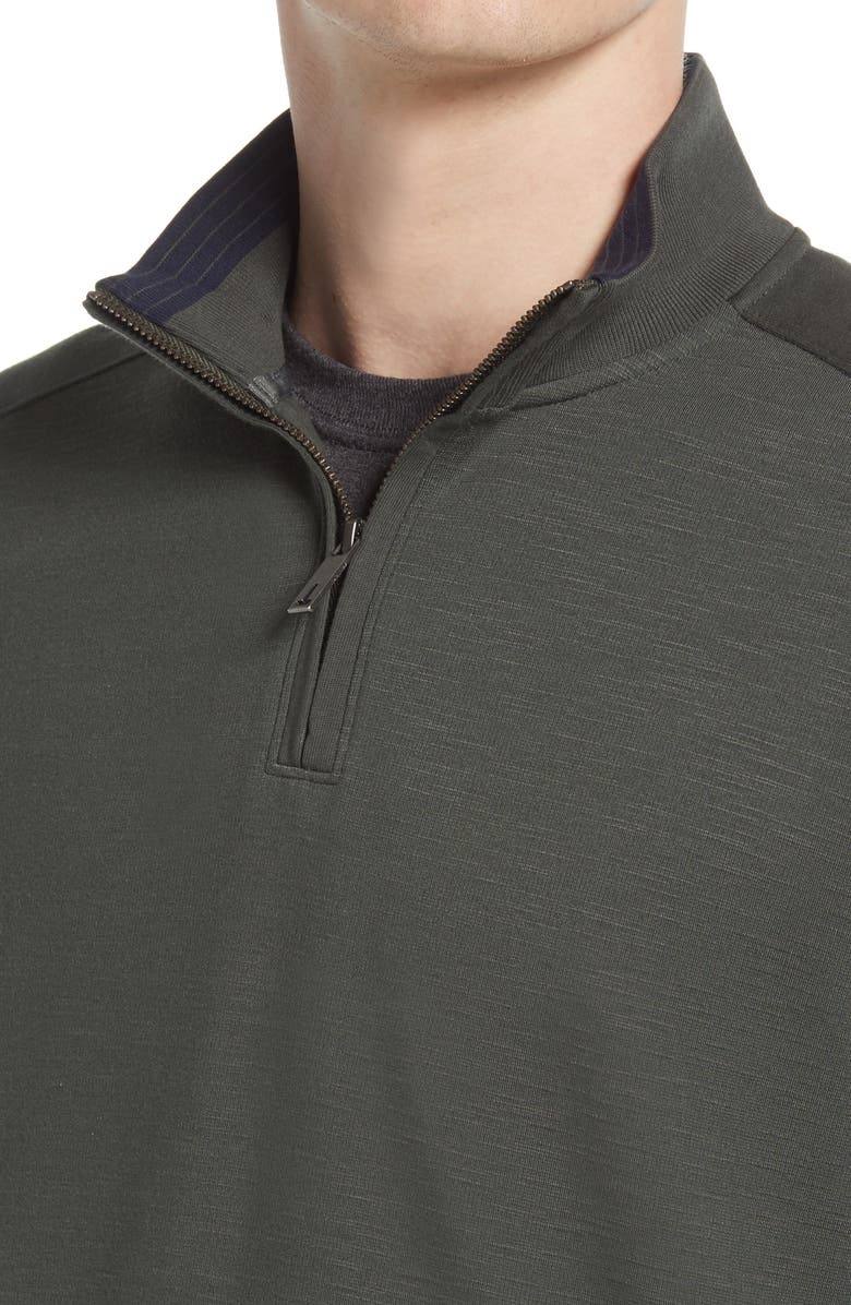 Ted Baker London Ted Baker Caravan Quarter Zip Pullover, Alternate, color, 