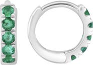EFFY Emerald Huggie Hoop Earrings