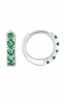 EFFY Emerald Huggie Hoop Earrings