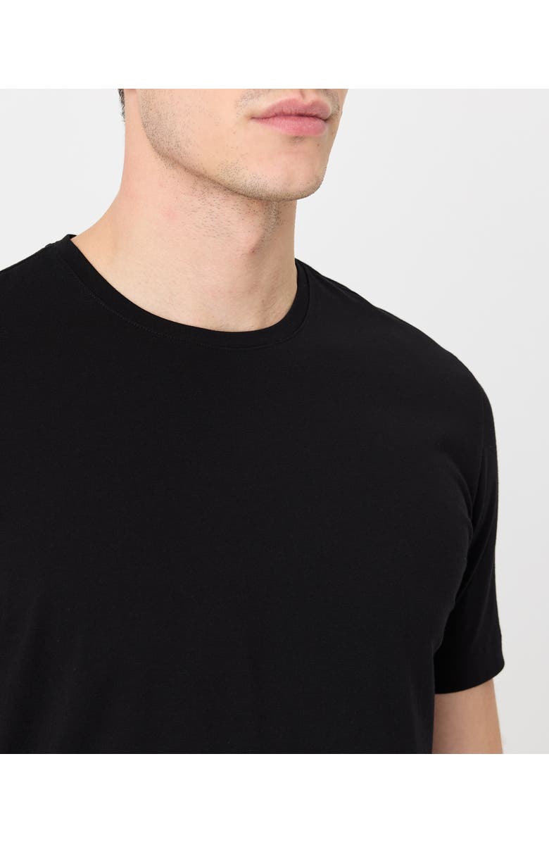Pact Luxe Essential Classic Fit Crewneck Tee Made With Organic Cotton, Alternate, color, Black
