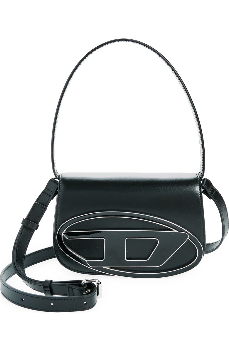 DIESEL<sup>®</sup> 1Dr Logo Leather Handbag, Main, color,