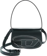DIESEL® 1Dr Logo Leather Handbag
