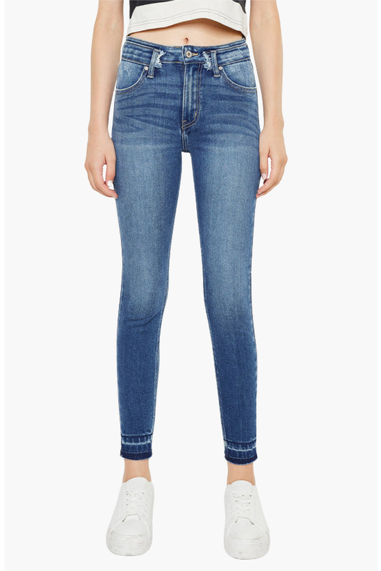 Cleopatra High Rise Ankle Skinny Jeans, Main, color, Medium Wash
