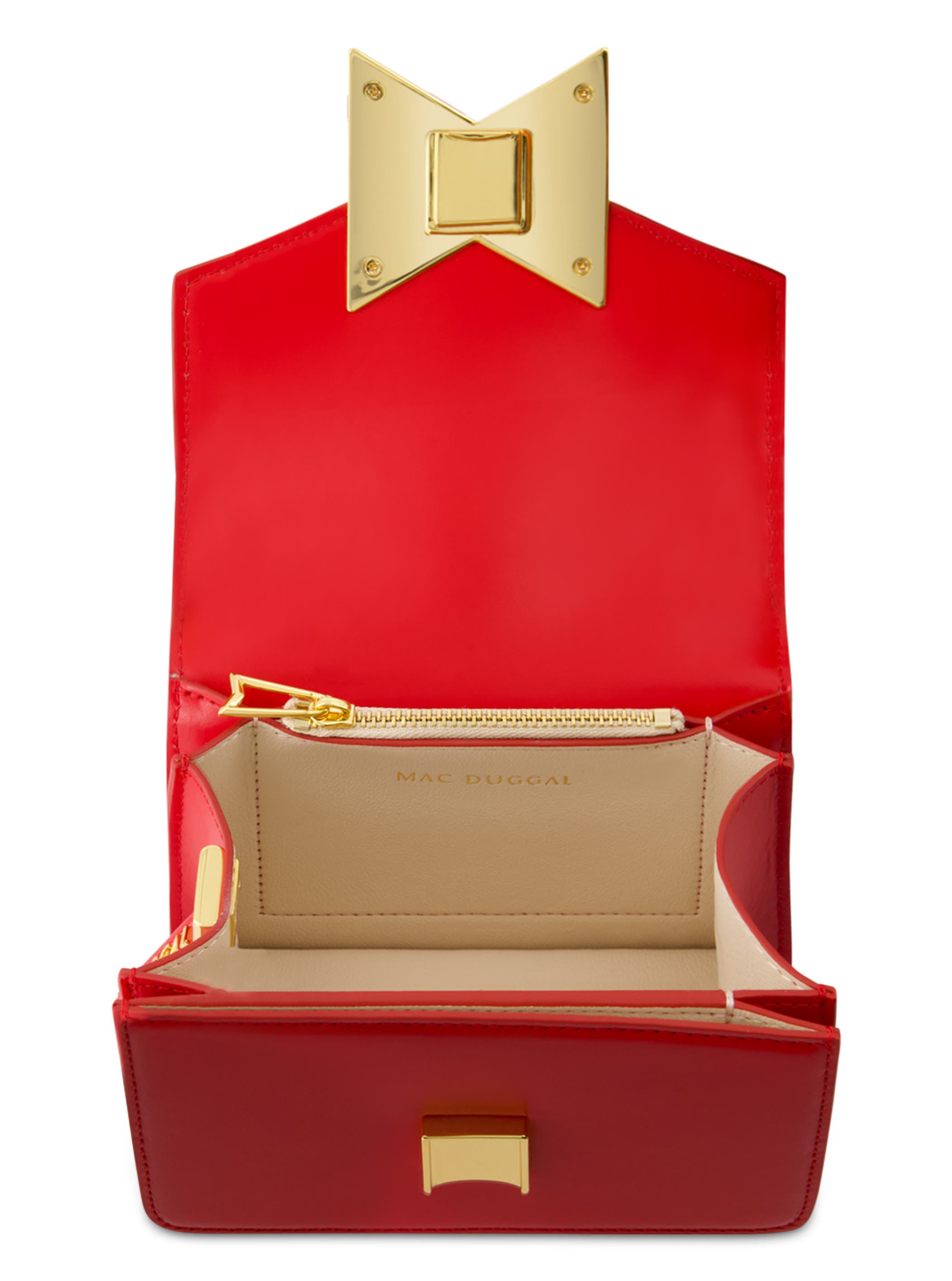Mini Leather Gold Strap Crossbody Bag, Alternate, color, Cherry
