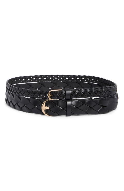 Double Braid Leather Belt