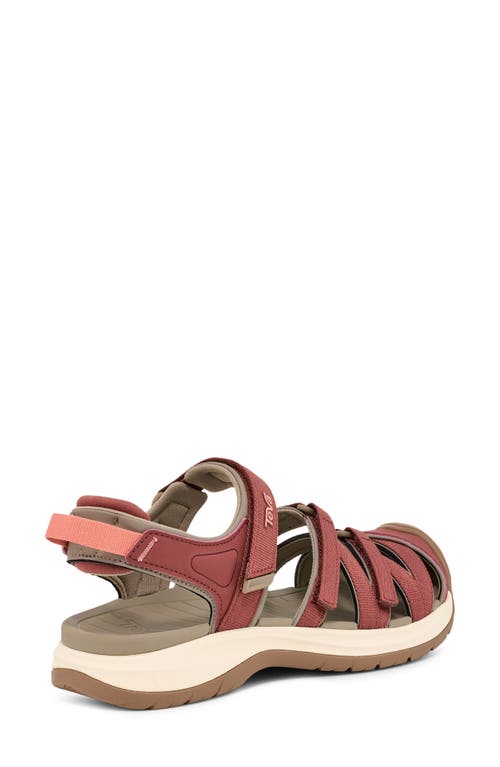 Teva Tirra Sport Closed Toe Sandal In Mahogany