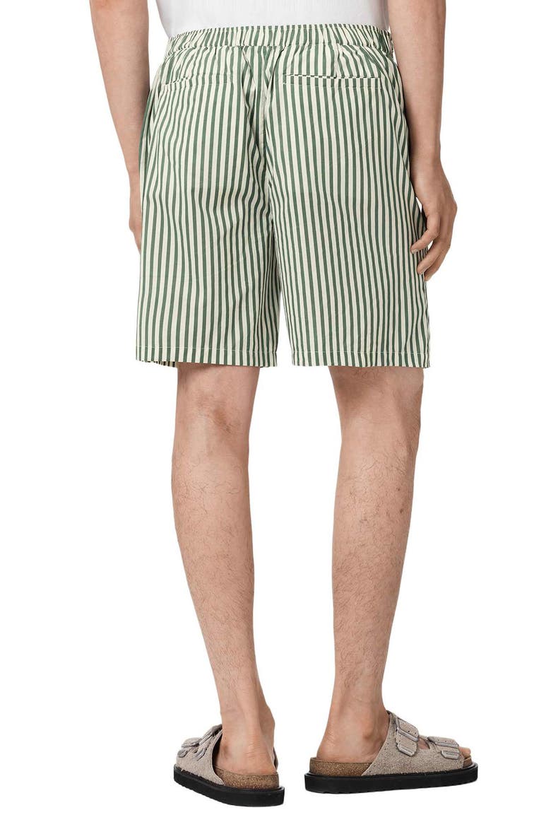 Chopin Stripe Shorts, Alternate, color, WHITE/ GREEN