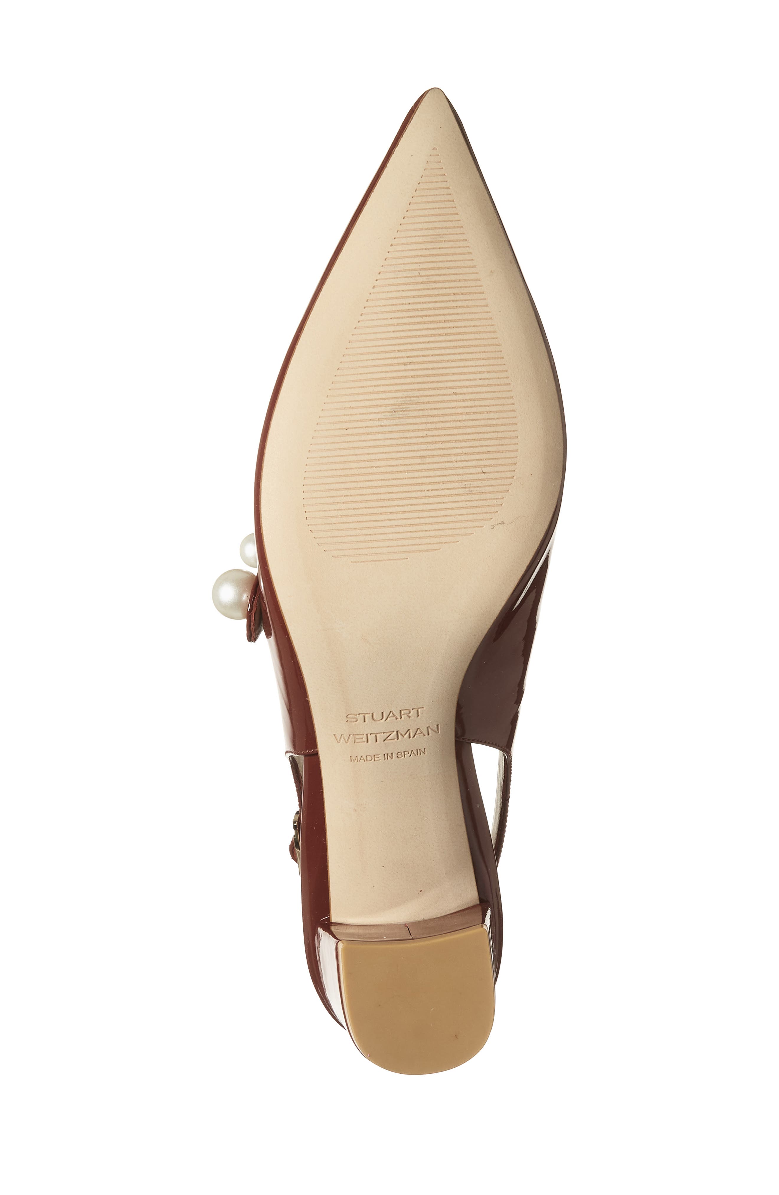 Stuart Weitzman Pia Mary Jane Slingback Pump, Alternate, color, Burgundy