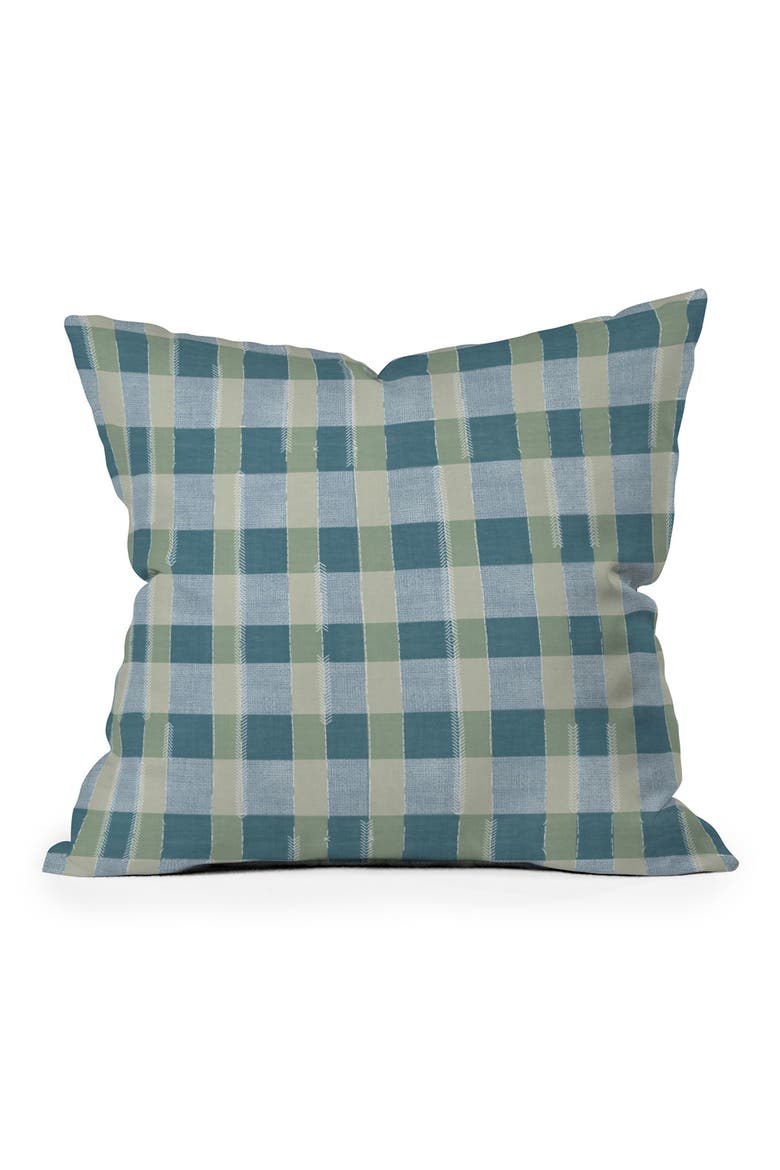 Marta Barragan Camarasa Country Plaid Accent Pillow, Main, color, BLUE