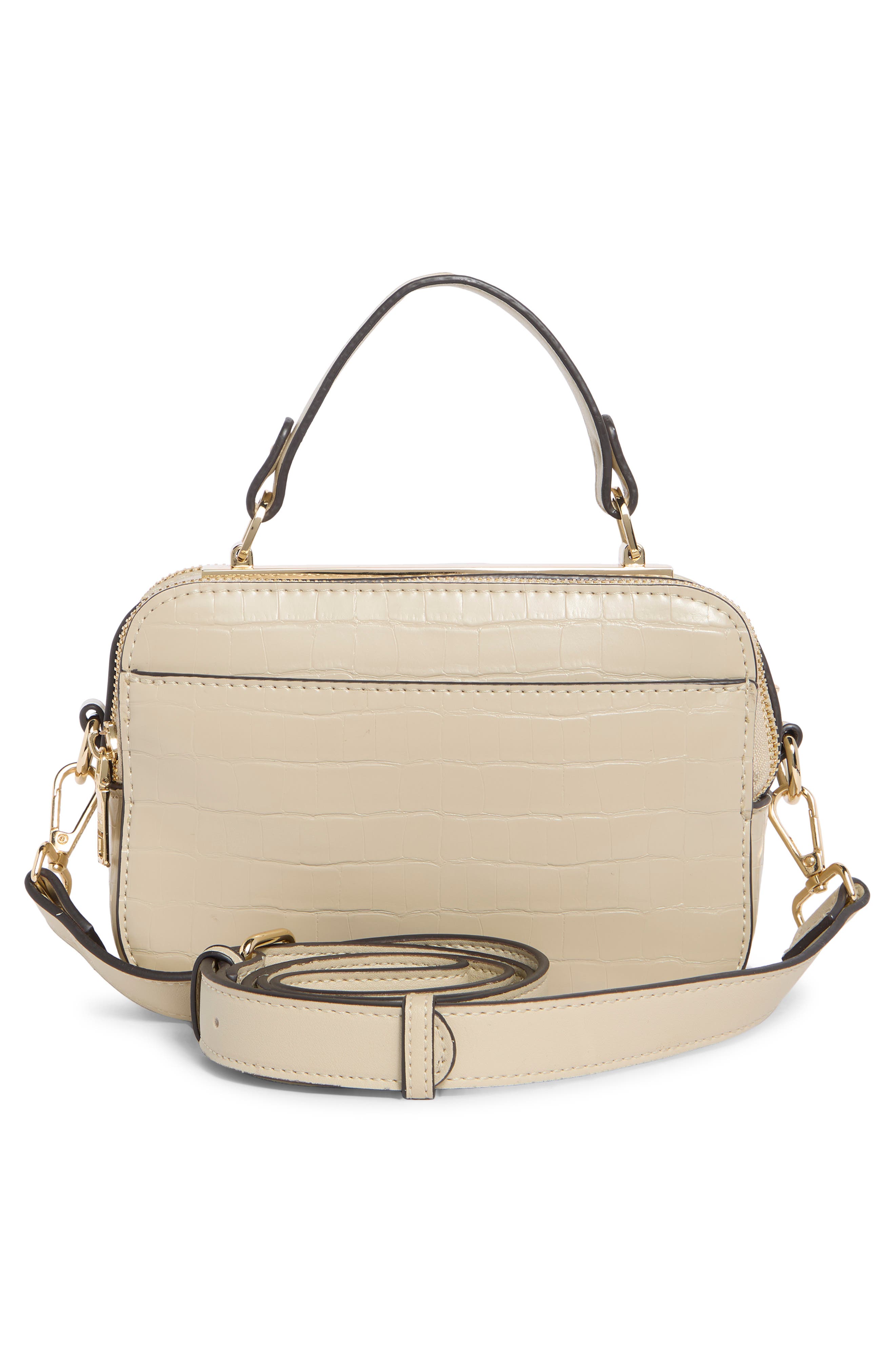 Steve Madden Clarke Crossbody Bag, Alternate, color, Oatmilk Croco