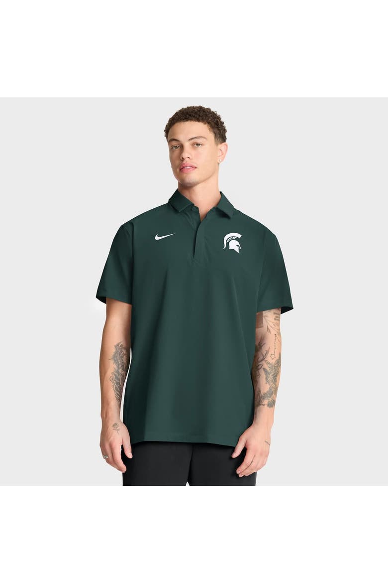 Men's Nike Green Michigan State Spartans 2025 Coaches Sideline Polo, Alternate, color, Green