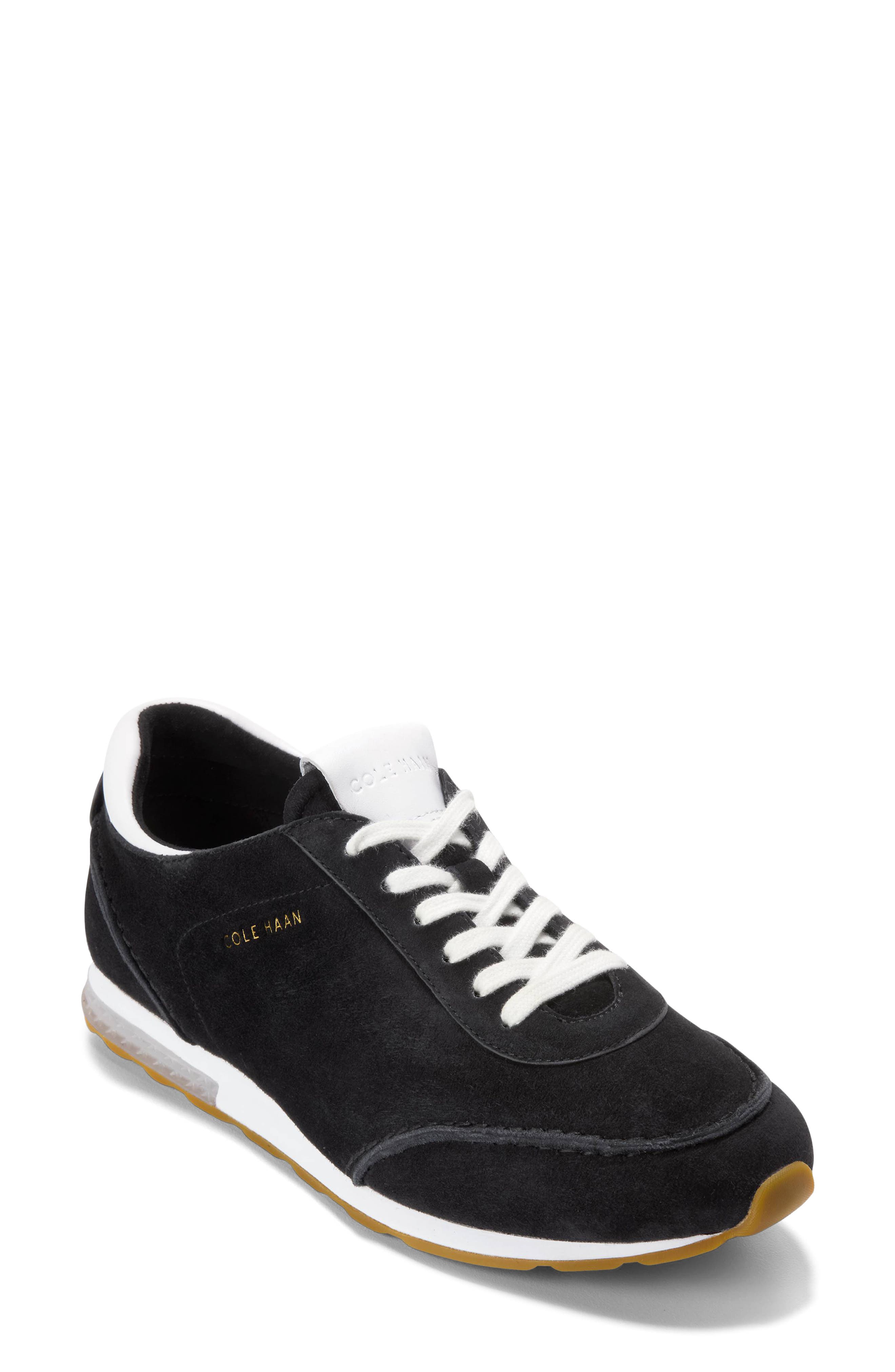 Cole Haan GrandPro Energy Weave Runner Shoe, Main, color, Black Suede/ Leather