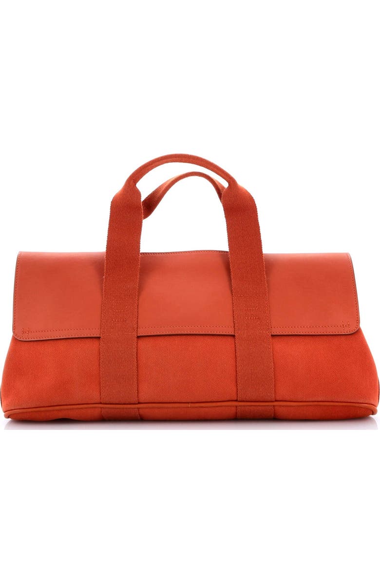 Pre-Owned Hermes Valparaiso East West Bag Toile and Leather PM, Alternate, color,