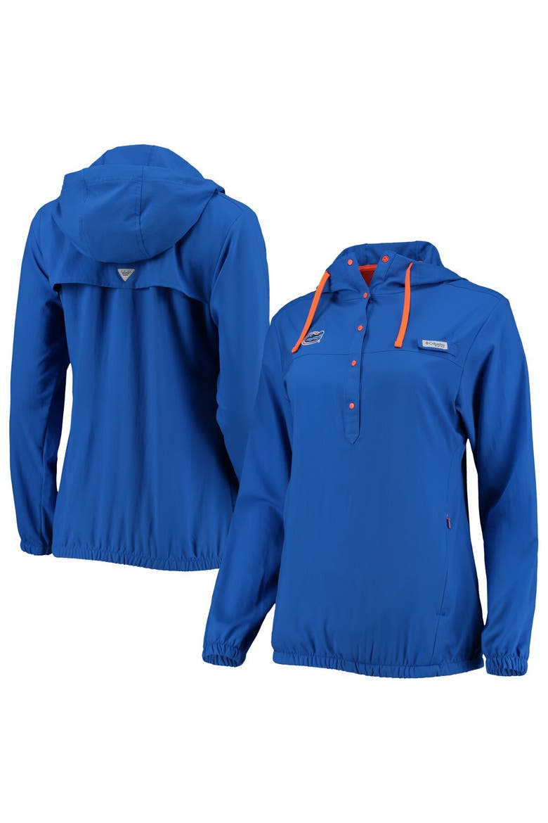 Women's Columbia Royal Florida Gators Tamiami Sun-Protection Omni-Wick Pullover Hoodie, Alternate, color, Royal