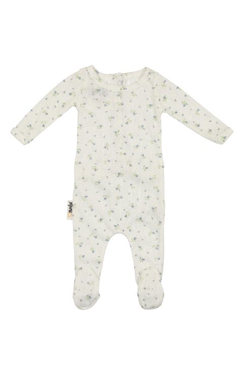 Floral Pointelle Footie (Baby)