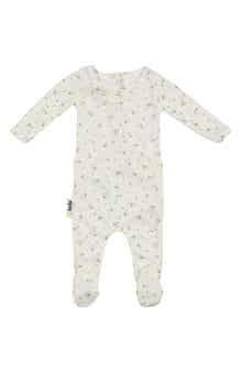 Manière Floral Pointelle Footie