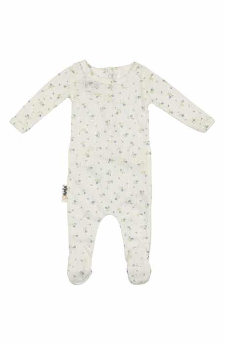 Manière Floral Pointelle Footie