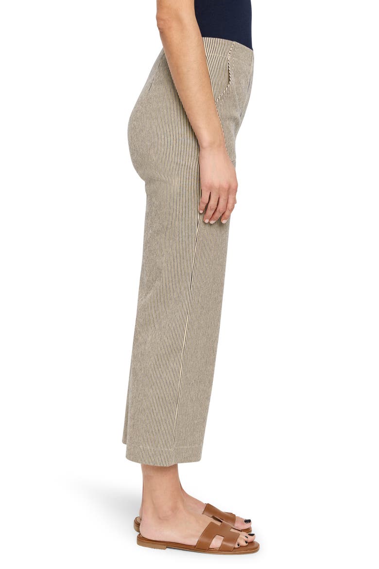 All Day Stripe Crop Wide Leg Pull-On Jeans, Alternate, color, NEUTRAL MULTI
