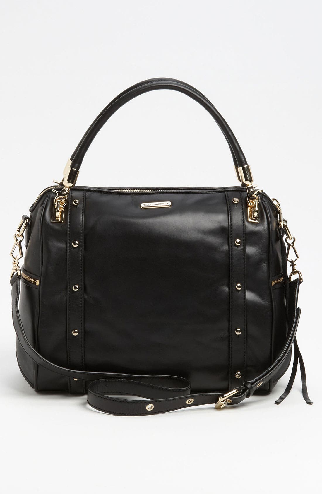 'Cupid' Satchel, Alternate, color, BLACK
