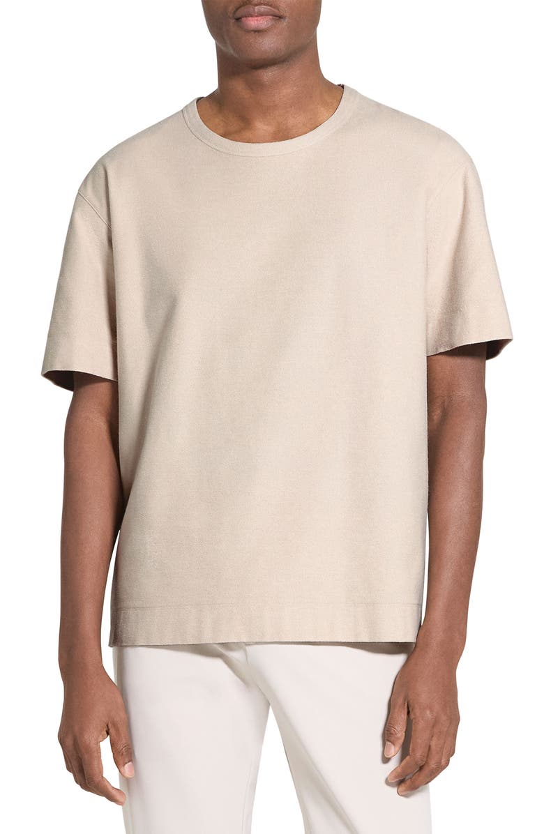 Theory Boxy Terry Cloth T-Shirt, Main, color,