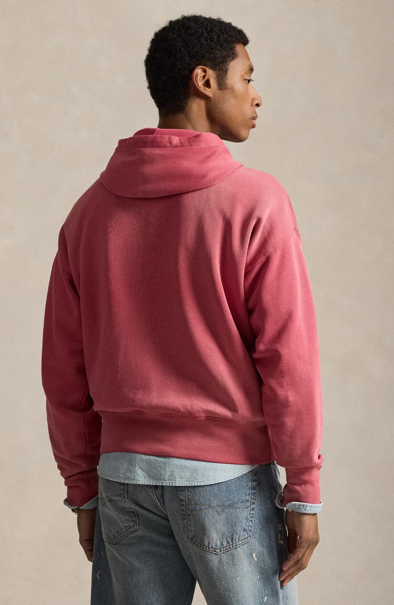 Polo Ralph Lauren Vintage Fit Cotton Fleece Hoodie, Alternate, color, Sunrise Red