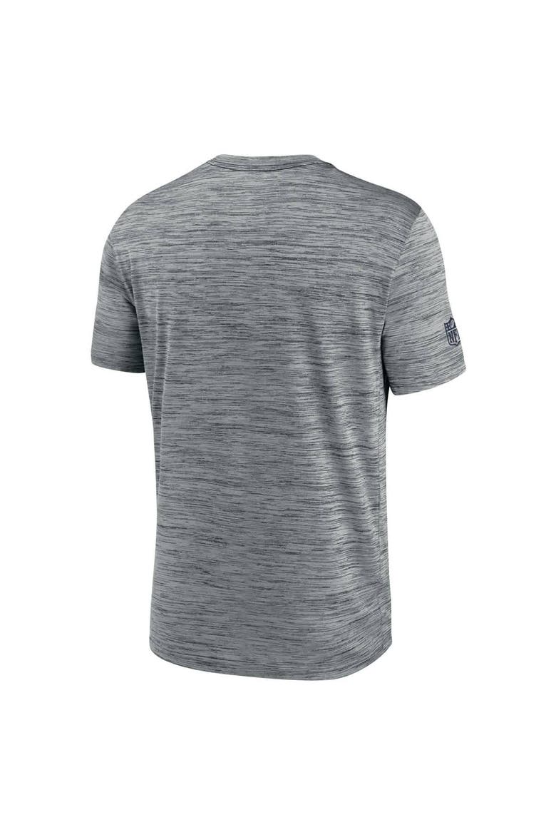 Men's Nike Gray Dallas Cowboys Sideline Velocity Performance T-Shirt, Alternate, color, Gray