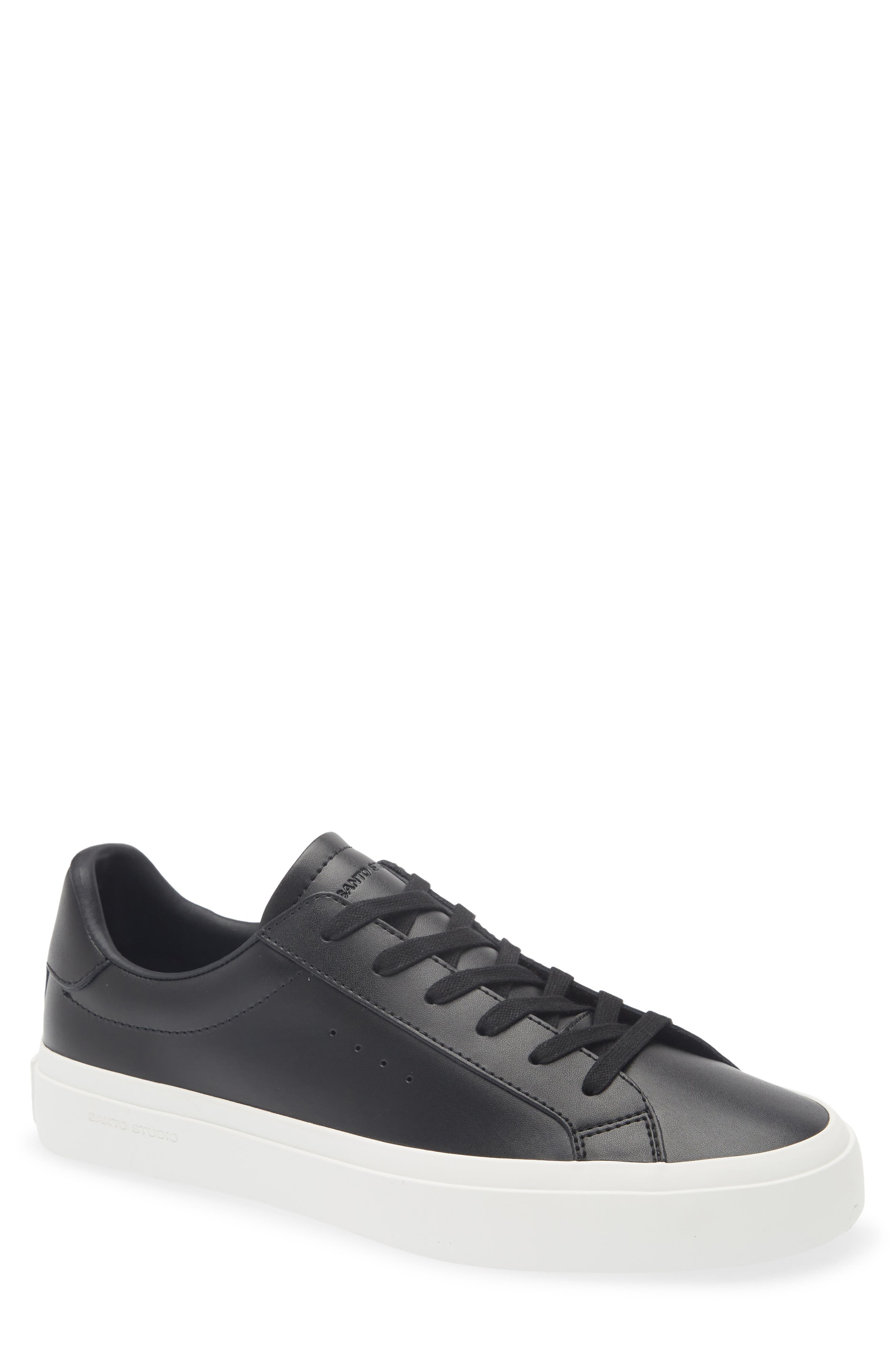 SANTO STUDIO Balboa Low Top Sneaker, Main, color, Black