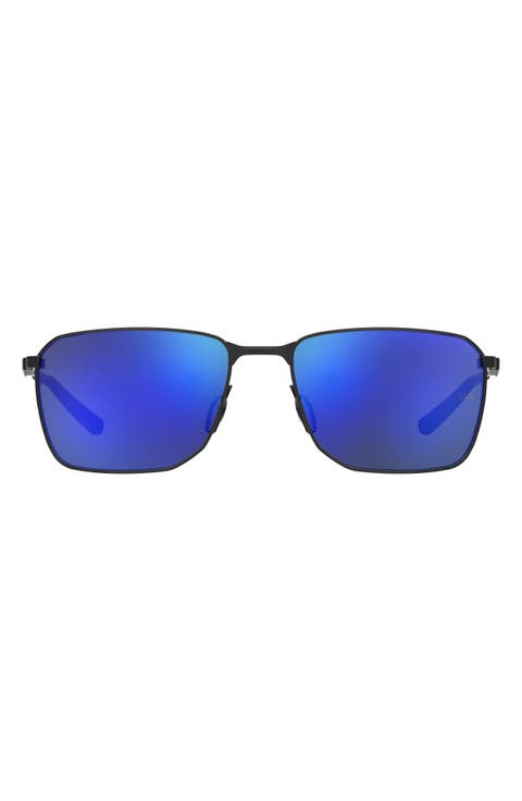 58mm Rectangular Sunglasses