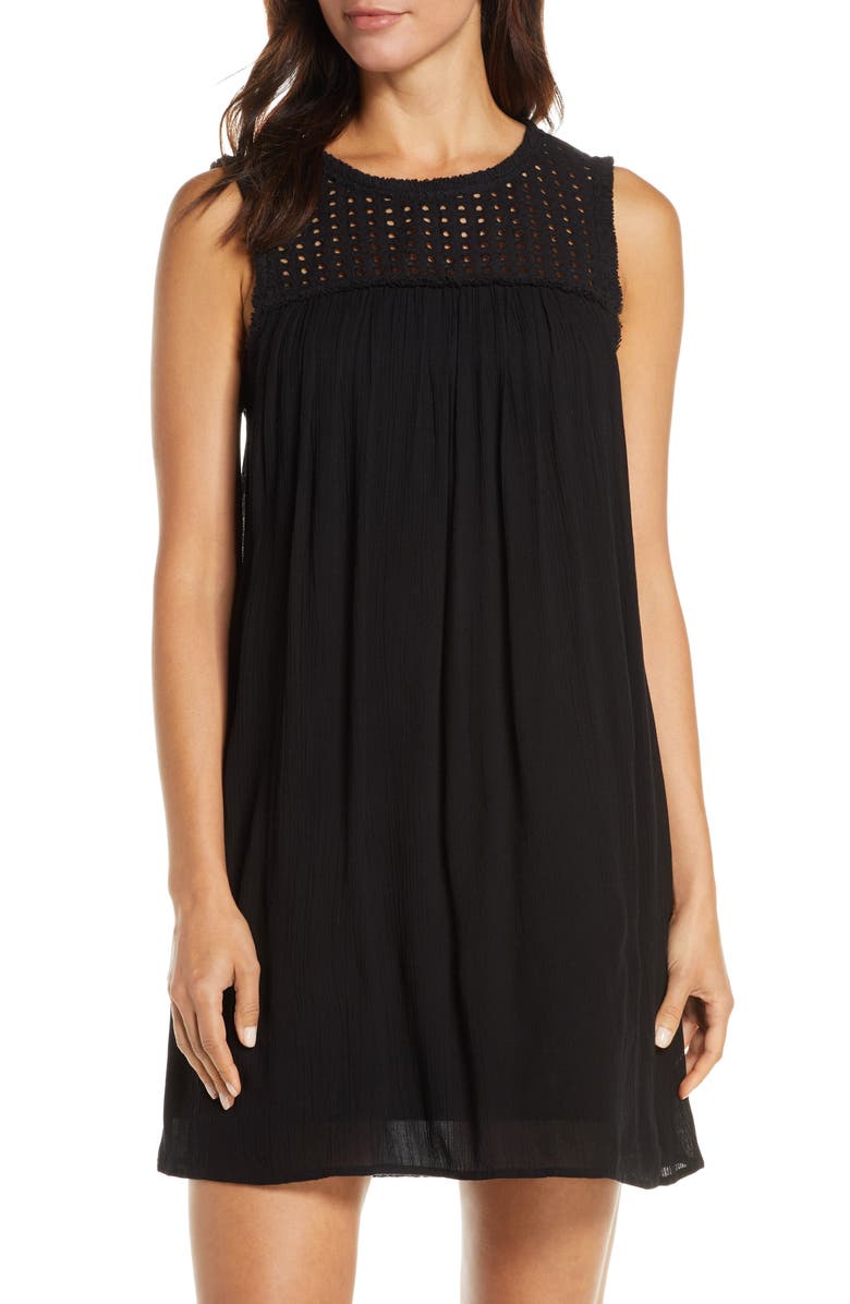 Tommy Bahama Eyelet Yoke Cover-Up Dress, Main, color, 